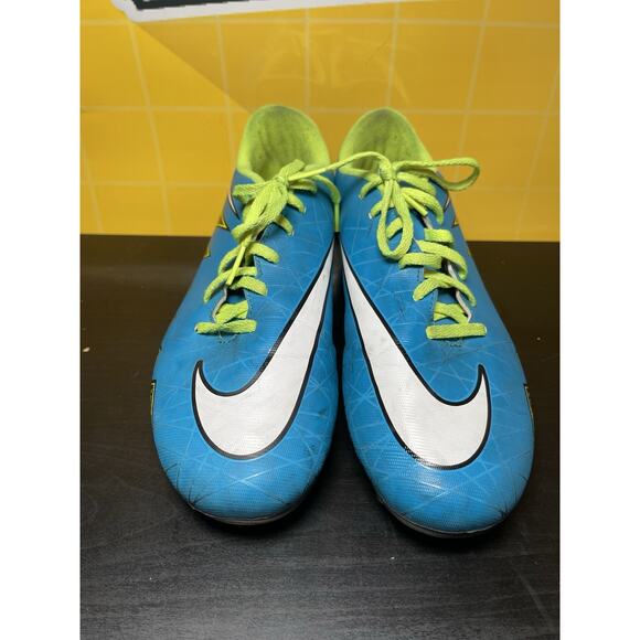 NIKE Hypervenom Phade II FG Blue Lagoon Soccer Cleats 744944-400 Women's Sz 10 - Picture 2 of 7
